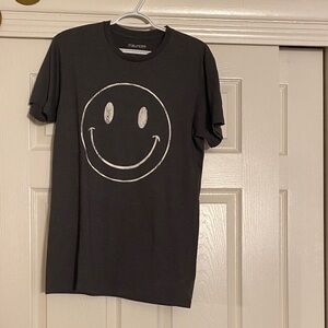 Maurices Charcoal Tee with White Smiley